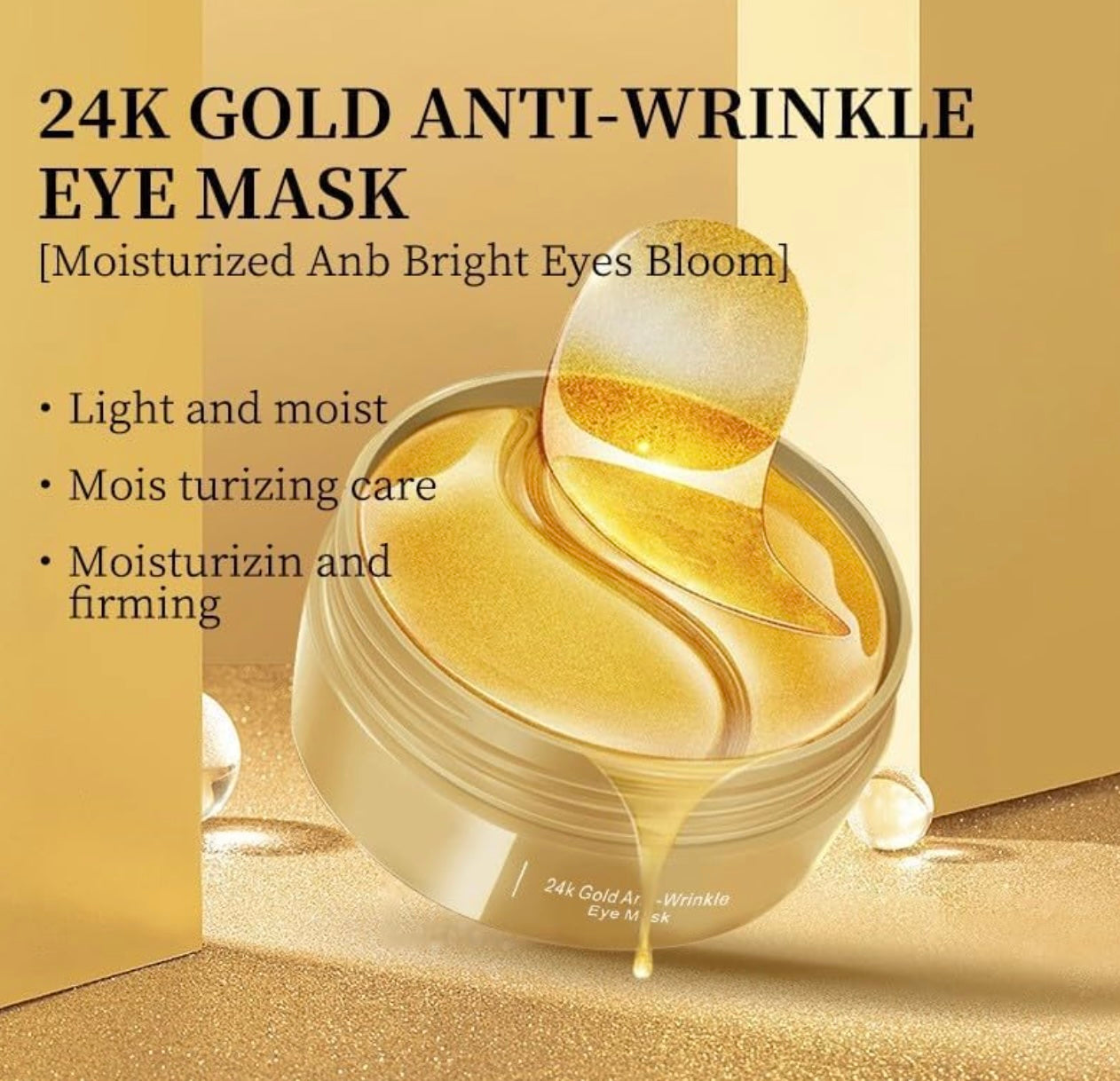 24K Gold Anti-Wrinkle Eye Mask